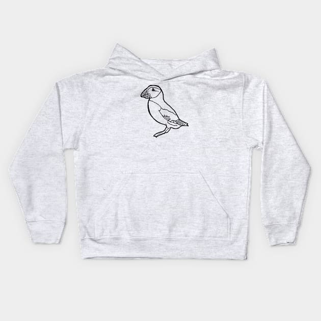 Puffin Kids Hoodie by Beatrice Fey